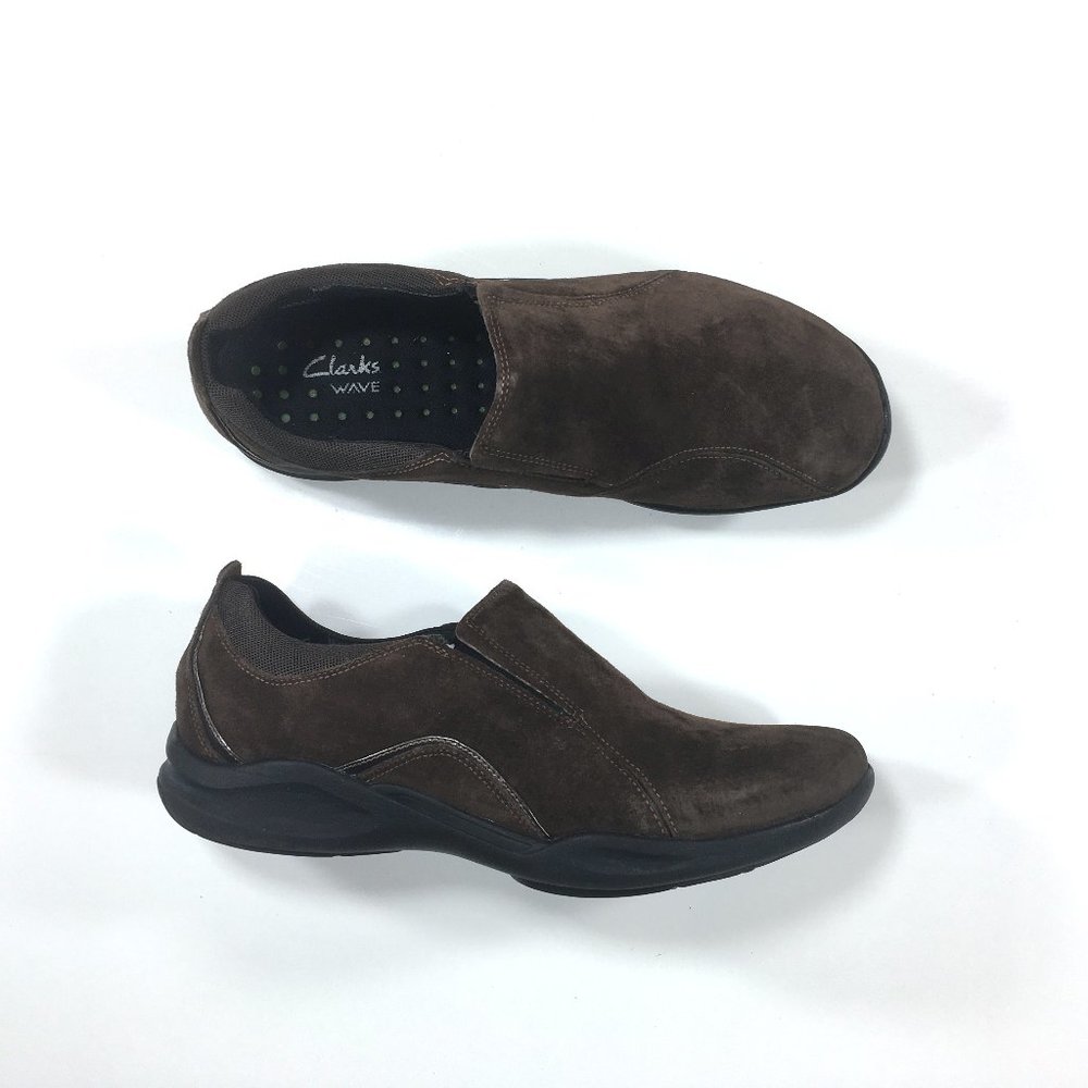 Clarks Women's Brown Suede Slip-On Comfort Shoe